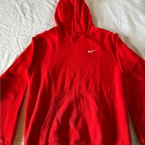 Nike Men's Vibrant Red Hoodie